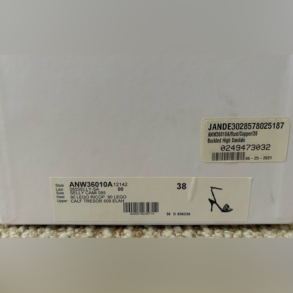 NIB Shopbop JW ANDERSON Buckled High Heel Wrap Sandal in Rust/Copper - 38/8 - Picture 15 of 16